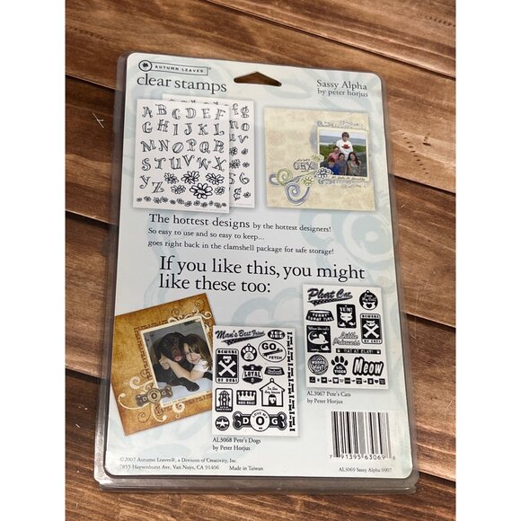 Autumn Leaves Clear Stamps Sassy Alpha By Peter Horjus AL3069 FLORAL - Picture 2 of 3